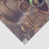 Steampunk Frog Tissuepapier (Detail)