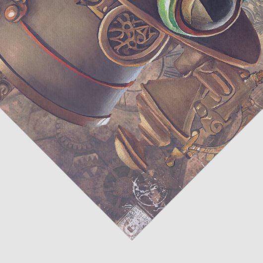 Steampunk Frog Tissuepapier (Detail)