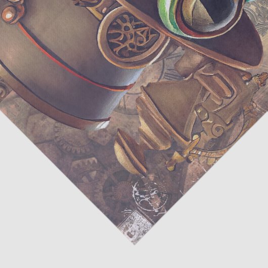 Steampunk Frog Tissuepapier (Detail)