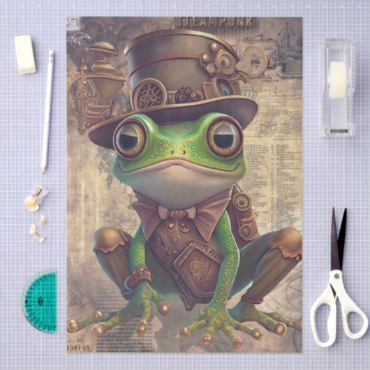 Steampunk Frog Tissuepapier (Craft)