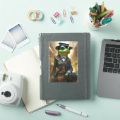 Steampunk Frog Vinyl Sticker (iPad Cover)