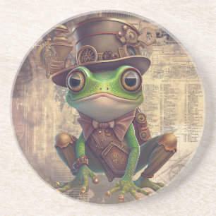 Steampunk Frog Zandsteen Onderzetter