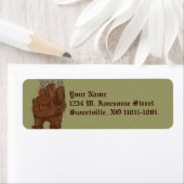 Steampunk Furnace, adresetiketten Etiket (Insitu)