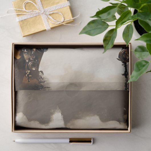 Steampunk futuristische happy camel decoupage tissuepapier (Geschenk)