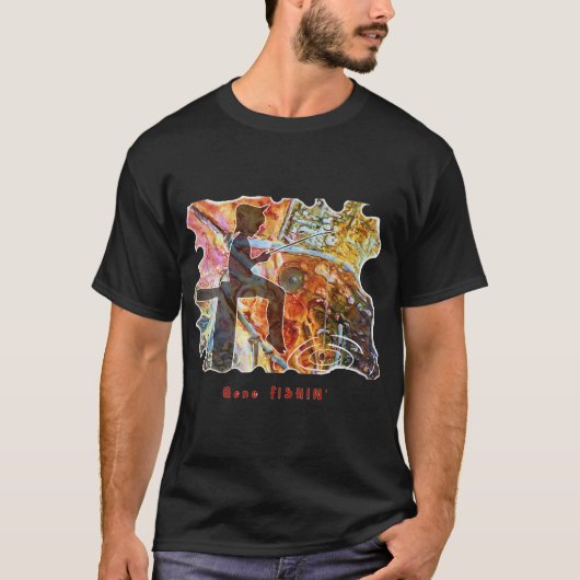 STEAMPUNK GAAT VISSEN KIND VISST VANAF STEIGER T-SHIRT (Voorkant)