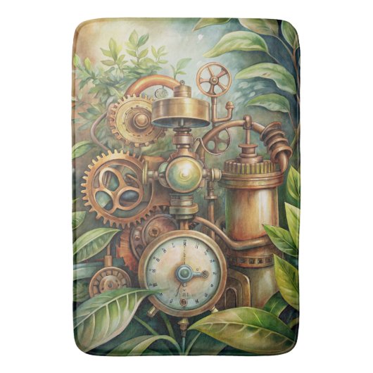 Steampunk Garden Bath Mat (Voorkant Verticaal)