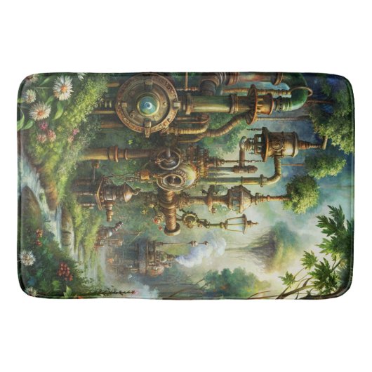 Steampunk Garden Bath Mat (Voorkant)