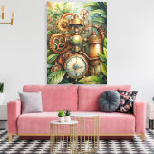 Steampunk Garden Canvas Art Afdruk (Insitu (Woonkamer))