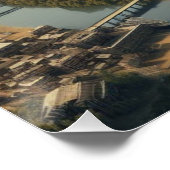 Steampunk Garden City Fantasy City Perfect Poster (Hoek)