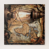 Steampunk gas licht puzzel (Horizontaal)
