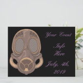 Steampunk Gas Mask Thunder_Cove (Staand voorkant)