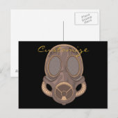 Steampunk Gas Mask Thunder_Cove Briefkaart (Voorkant / Achterkant)