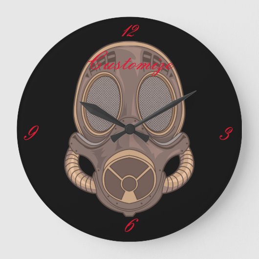 Steampunk Gas Mask Thunder_Cove Grote Klok (Voorkant)