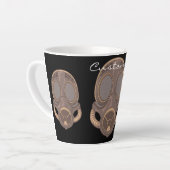 Steampunk Gas Mask Thunder_Cove Latte Mok (Linkerhoek)