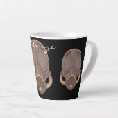 Steampunk Gas Mask Thunder_Cove Latte Mok (Rechterhoek)