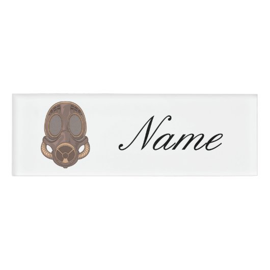Steampunk Gas Mask Thunder_Cove Naambadge (Voorkant)