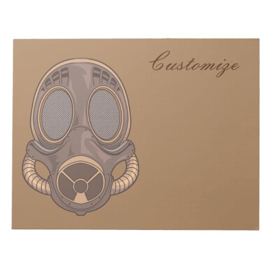 Steampunk Gas Mask Thunder_Cove Notitieblok (Voorkant)
