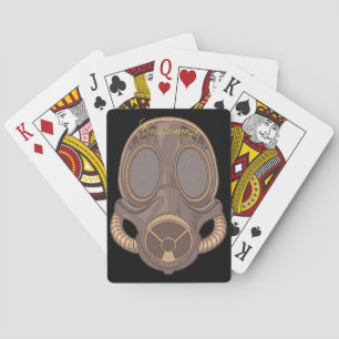 Steampunk Gas Mask Thunder_Cove Pokerkaarten