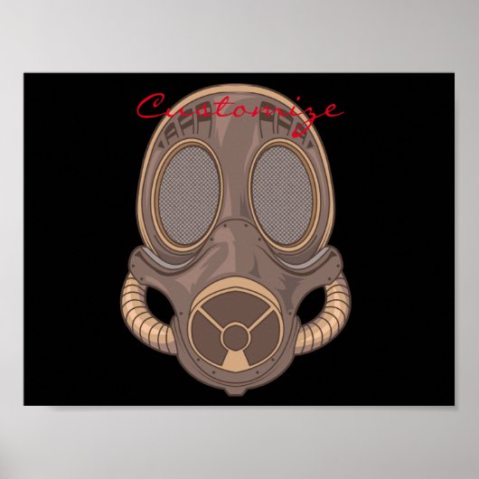 Steampunk Gas Mask Thunder_Cove Poster (Voorkant)