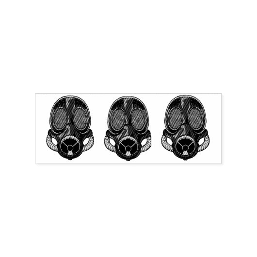 Steampunk Gas Mask Thunder_Cove Rubberstempel (Afrduk)