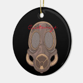 Steampunk Gasmaskers Thunder_Cove Keramisch Ornament (Links)