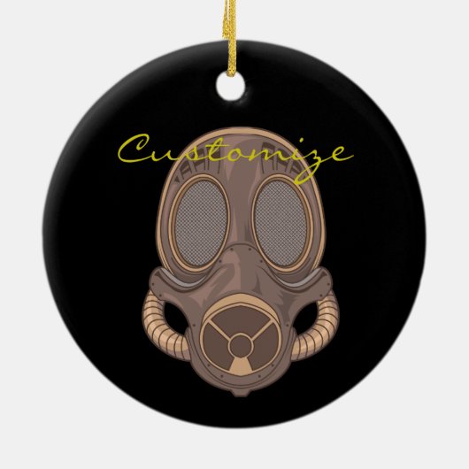 Steampunk Gasmaskers Thunder_Cove Keramisch Ornament (Achterkant)