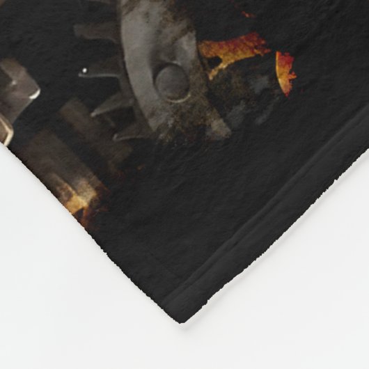 Steampunk Gear en Lever Engine Fleece Deken (Hoek)