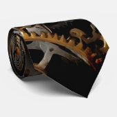 Steampunk Gear en Lever Engine Stropdas (Opgerold)