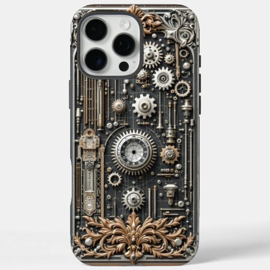 Steampunk Gear Guard voor Case-Mate iPhone Case (Achterkant)