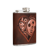 Steampunk Gear Heart Heupfles (Rechts)
