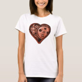 Steampunk Gear Heart T-shirt (Voorkant)