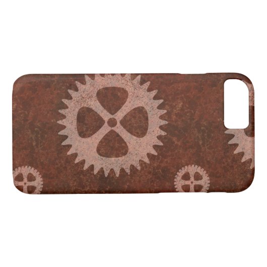 Steampunk Gear iPhone Case (Achterkant (Horizontaal))