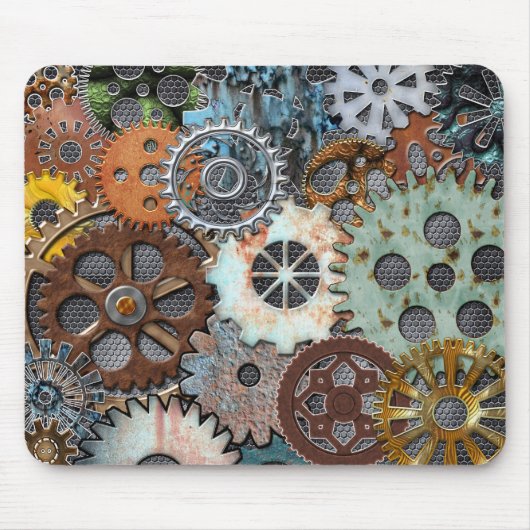 STEAMPUNK GEAR ONTWERP MOUSEPAD MUISMAT (Voorkant)