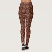 Steampunk Gear Pattern Leggings (Achterkant)