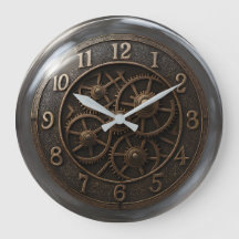  Steampunk Gear Wall Clock