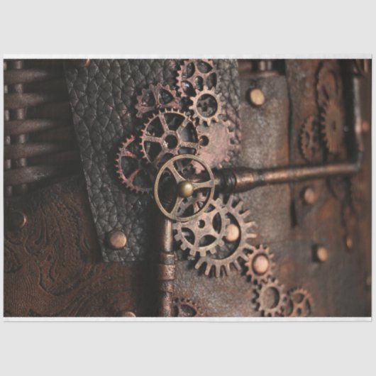 Steampunk Gears 2 ontkoppeld 20x30 Tissuepapier (Voorkant)