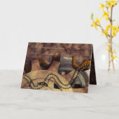 Steampunk Gears & Baubles Wedding Kaart (Gele Bloem)