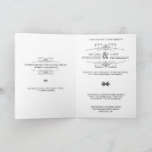 Steampunk Gears bruiloft uitnodiging Wenskaarten (Binnen)