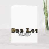 Steampunk Gears bruiloft uitnodiging Wenskaarten (Achterkant)