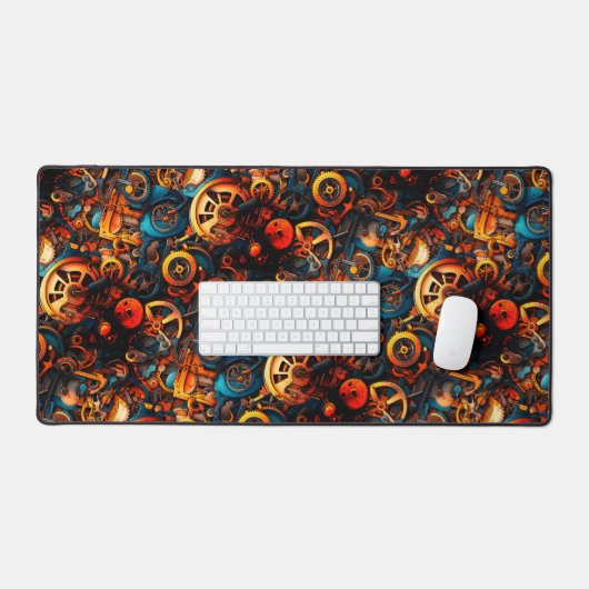 Steampunk Gears Bureaumat (Keyboard & Muis)