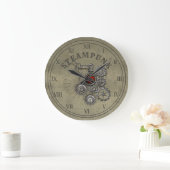 Steampunk Gears Clockwork Graphic  Grote Klok (Huis)