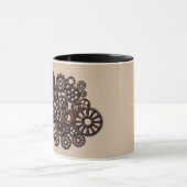 STEAMPUNK GEARS COFFEE MOK (Midden)