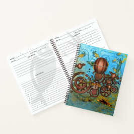 Steampunk Gears Collage Recipe Notitieboek