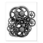 Steampunk Gears  Collage Rubber Art Stempel (Afrduk)