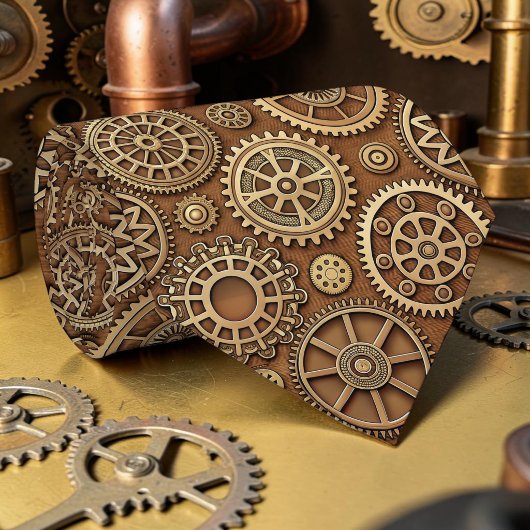 Steampunk Gears Custom Necktie Tie Stropdas