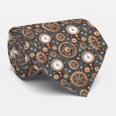 Steampunk Gears Custom Necktie Tie Stropdas (Opgerold)