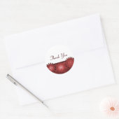 Steampunk Gears Dank je Stickers, Red Ronde Sticker (Envelop)