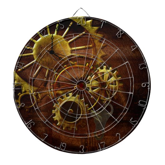 Steampunk Gears Dartbord (Voorkant)
