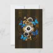 Steampunk Gears en Blue Butterflies Aankondiging (Voorkant)