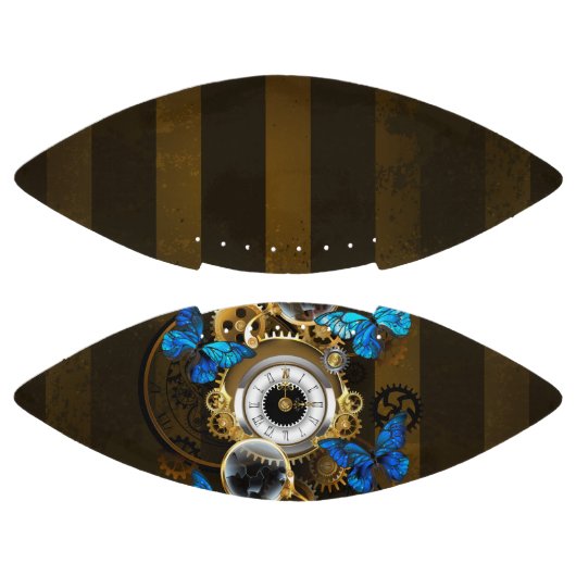 Steampunk Gears en Blue Butterflies American Football (Panelen)